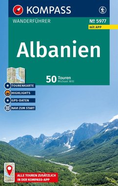 KOMPASS Wanderführer Albanien, 50 Touren mit Extra-Tourenkarte - Will, Michael KOMPASS Wanderführer Albanien, 50 Touren mit Extra-Tourenkarte - Will, Michael