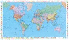 Weltkarte politisch Poster Weltkarte politisch Poster