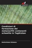 Condizioni di formazione dei metamorfiti contenenti scheelite in Tagikistan