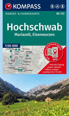 Cover KOMPASS Wanderkarte 212 Hochschwab, Mariazell, Eisenwurzen 1:50.000