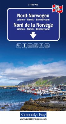 Kümmerly+Frey Regional-Strassenkarte 4 Nord-Norwegen 1:420.000 Kümmerly+Frey Regional-Strassenkarte 4 Nord-Norwegen 1:420.000