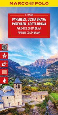 MARCO POLO Reisekarte Pyrenäen, Costa Brava 1:275.000 MARCO POLO Reisekarte Pyrenäen, Costa Brava 1:275.000