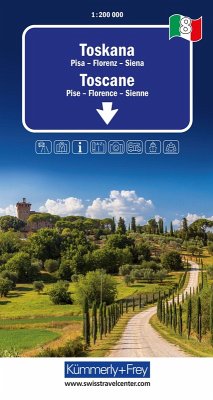 Kümmerly+Frey Regional-Strassenkarte 8 Toskana 1:200.000