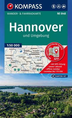 KOMPASS Wanderkarten-Set 848 Hannover und Umgebung (2 Karten) 1:50.000 KOMPASS Wanderkarten-Set 848 Hannover und Umgebung (2 Karten) 1:50.000