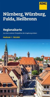 Cover ADAC Regionalkarte 12 Nürnberg, Würzburg, Fulda, Heilbronn 1:150.000
