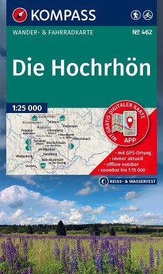 KOMPASS Wanderkarte 462 Die Hochrhön 1:25.000