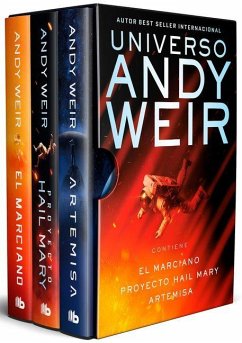 Cover Estuche Andy Weir (Contiene: El Marciano / Proyecto Hail Mary / Artemisa) / Andy Weir Box Set (Contains: The Martian / Project Hail Mary / Artemis)