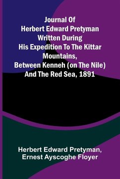 Cover Journal Of Herbert Edward Pretyman Written During His Expedition To The Kittar Mountains, Between Kenneh (On The Nile) And The Red Sea, 1891