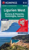 KOMPASS Wanderkarte 2444 Ligurien West - Riviera di Ponente, Ventimiglia bis Genua 1:60.000
