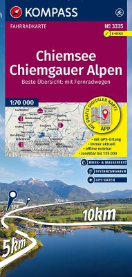 KOMPASS Fahrradkarte 3335 Chiemsee - Chiemgauer Alpen 1:70.000
