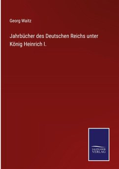 Cover Jahrbücher des Deutschen Reichs unter König Heinrich I.