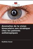 Anomalies de la vision binoculaire non strabique chez les patients asthénopiques