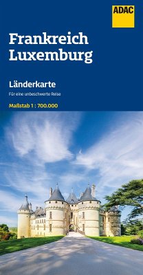 Cover ADAC Länderkarte Frankreich, Luxemburg 1:700.000