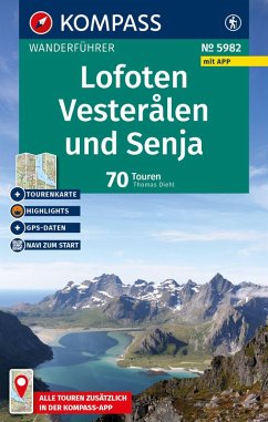 KOMPASS Wanderführer Lofoten, Vesterålen und Senja, 70 Touren mit Extra-Tourenkarte - Diehl, Thomas KOMPASS Wanderführer Lofoten, Vesterålen und Senja, 70 Touren mit Extra-Tourenkarte - Diehl, Thomas