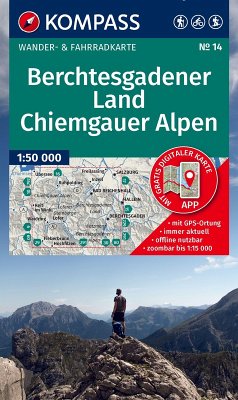 KOMPASS Wanderkarte 14 Berchtesgadener Land, Chiemgauer Alpen 1:50.000 KOMPASS Wanderkarte 14 Berchtesgadener Land, Chiemgauer Alpen 1:50.000