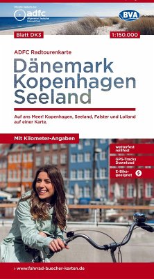 BVA ADFC Radtourenkarte Dänemark, Kopenhagen, Seeland 1:150.000 BVA ADFC Radtourenkarte Dänemark, Kopenhagen, Seeland 1:150.000