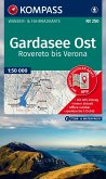 KOMPASS Wanderkarte 250 Gardasee Ost, Rovereto bis Verona 1:50.000