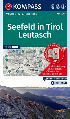 KOMPASS Wanderkarte 026 Seefeld in Tirol, Leutasch 1:25.000 KOMPASS Wanderkarte 026 Seefeld in Tirol, Leutasch 1:25.000