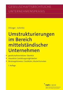 Umstrukturierungen im Bereich mittelständischer Unternehmen (eBook, PDF) - Ettinger, Jochen; Schmitz, Markus