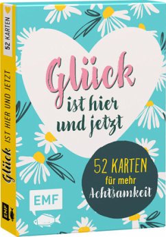 Cover Kartenbox Achtsamkeit: Glück ist hier und jetzt - 52 Karten für mehr Achtsamkeit  (Restauflage)