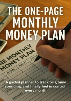 Cover The One-Page Monthly Money Plan
