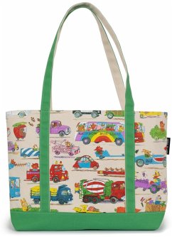Cover Richard Scarry: Cars and Trucks and Things That Go Large Zippered Tote