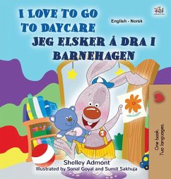 Cover I Love to Go to Daycare (English Norwegian Bilingual Book)