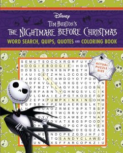 Cover Disney Tim Burton's the Nightmare Before Christmas Word Search, Quips, Quotes and Coloring Book