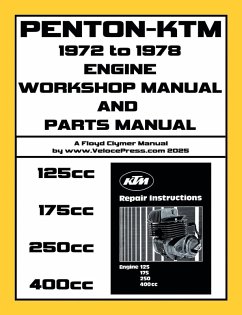 Cover PENTON - KTM 1972-1979 ENGINE WORKSHOP MANUAL & ILLUSTRATED PARTS MANUAL FOR THE 125cc-175cc-250cc & 400cc KTM ENGINES