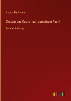 System des Kaufs nach gemeinem Recht
