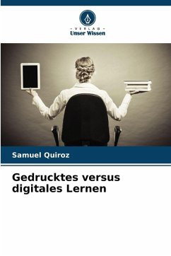 Cover Gedrucktes versus digitales Lernen