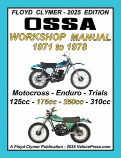 Cover OSSA 5 SPEED 1971-1978 125cc to 250cc MOTOCROSS, ENDURO AND TRIALS MODELS WORKSHOP MANUAL