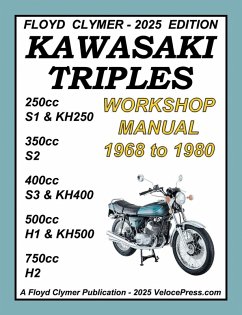 Cover KAWASAKI TRIPLES 1968-1980 WORKSHOP MANUAL 250cc - 350cc - 400cc - 500cc - 750cc ALL MODELS