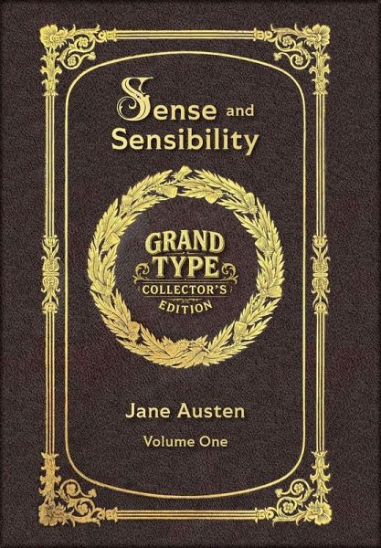 Large Print - Sense and Sensibility, Volume 1 of 2 - Grand Type Collector's Edition - Matte Hardcover with Dust Jacket Large Print - Sense and Sensibility, Volume 1 of 2 - Grand Type Collector's Edition - Matte Hardcover with Dust Jacket