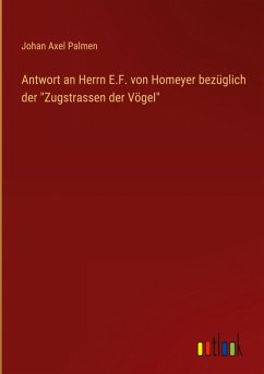 Cover Antwort an Herrn E.F. von Homeyer bezüglich der 