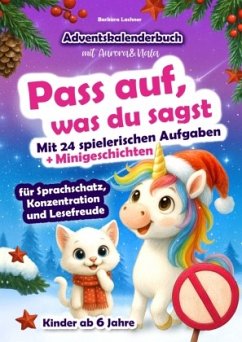 Cover Pass auf, was du sagt - Adventskalenderbuch für Kinder mit Aurora & Nala