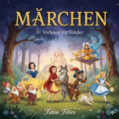 Cover Märchen.Alice im Wunderland,Aschenputtel,Das hässliche Entlein,Die schöne und das Biest,Der Nussknackerprinz,Das Dschungelbuch,Schneewittchen,Rotkäppchen,Der gestiefelte Kater,Der selbstsüchtige Riese,Der Zinnsoldat,Die wilden Schwäne,Peter Pan (eBook, ePUB)
