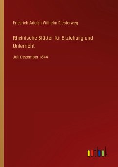Cover Rheinische Blätter für Erziehung und Unterricht
