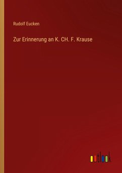 Cover Zur Erinnerung an K. CH. F. Krause