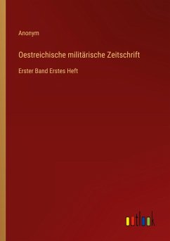 Cover Oestreichische militärische Zeitschrift