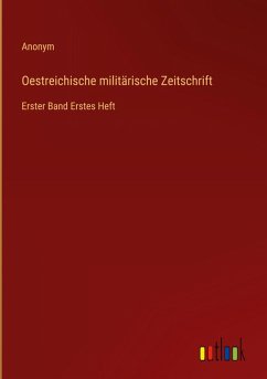 Cover Oestreichische militärische Zeitschrift