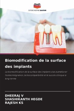 Cover Biomodification de la surface des implants