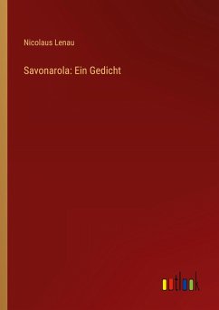 Cover Savonarola: Ein Gedicht