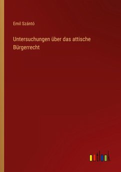 Cover Untersuchungen über das attische Bürgerrecht