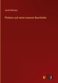Cover Phokion und seine neueren Beurtheiler