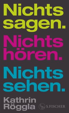 Nichts sagen. Nichts hören. Nichts sehen. (Mängelexemplar) - Röggla, Kathrin Nichts sagen. Nichts hören. Nichts sehen. (Mängelexemplar) - Röggla, Kathrin