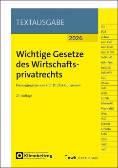 Cover Wichtige Gesetze des Wirtschaftsprivatrechts