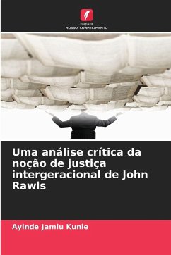 Cover Uma análise crítica da noção de justiça intergeracional de John Rawls