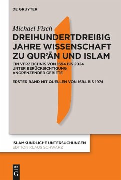 Cover Dreihundertdreißig Jahre Wissenschaft zu Qur'an und Islam (eBook, ePUB)