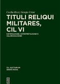 Tituli reliqui militares, CIL VI (eBook, PDF)